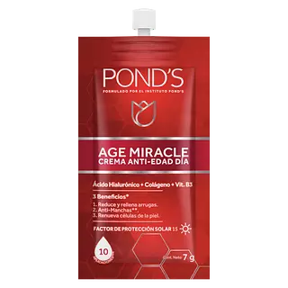 Crema Ponds Anti-Edad Age Miracle Dia Sobre De 7g