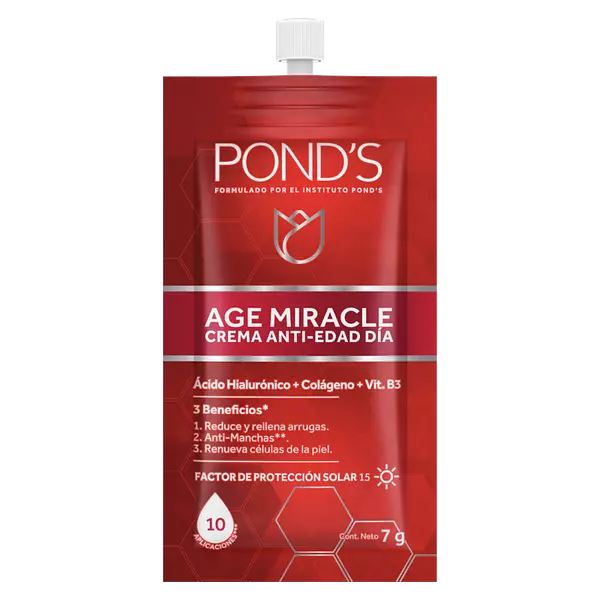 Crema Ponds Anti-Edad Age Miracle Dia Sobre De 7g