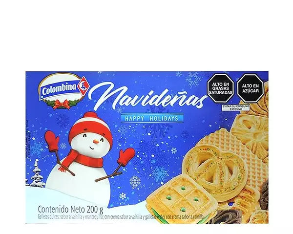 Galletas Navidad Colombina Caja X 200gr