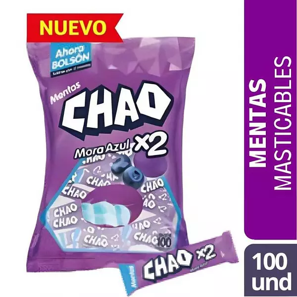 Menta Chao Grageas Mora Azul X 2 Unidades