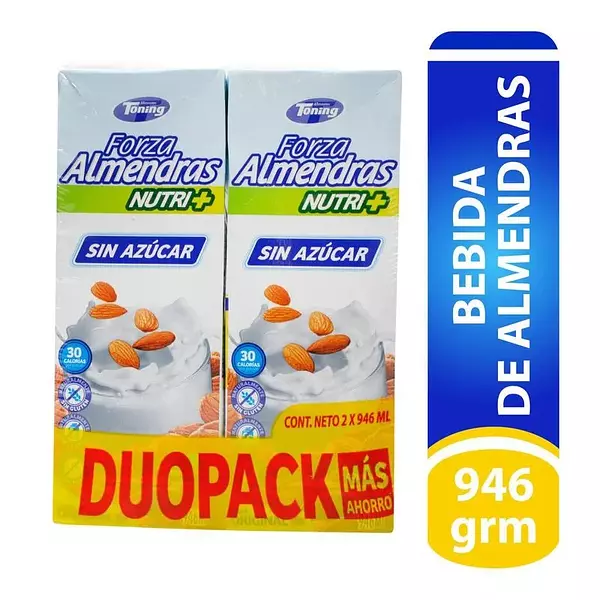 Toning Bebida Almendras Original Duopack X 1892ml