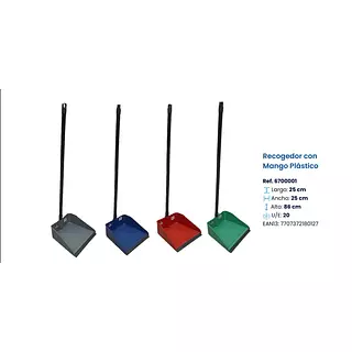 Recogedor Con Banda Mango Plastico - Rd
