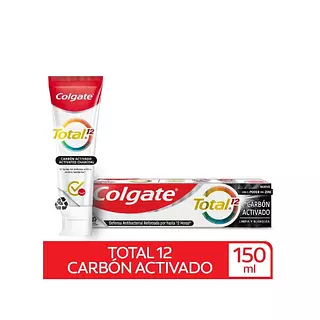 Crema Dental Colgate Colgate Total 12 Carbon Activado X 150m