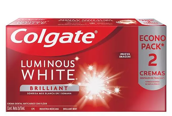 Crema Dental Colgate Luminous White X 2 Unid