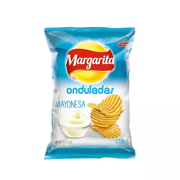 Papas Margarita Onduladas De Mayonesa X 36g