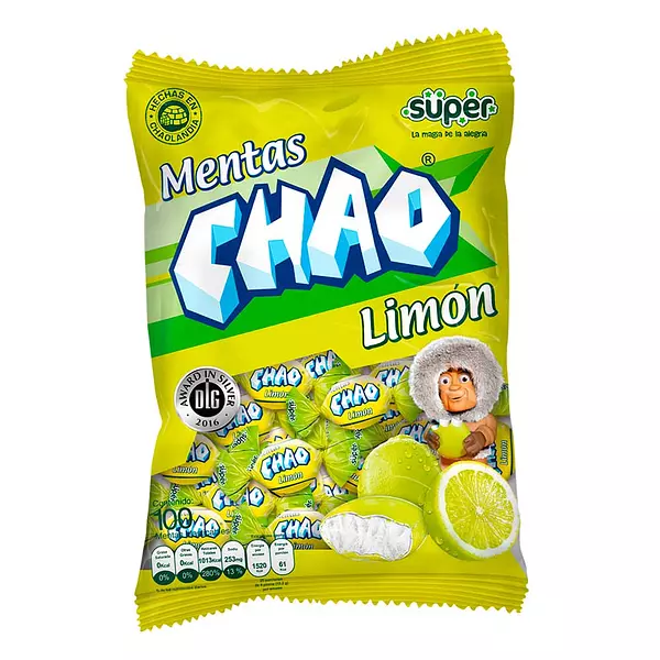 Mentas Chao Limón Bolsa 100 Unidades