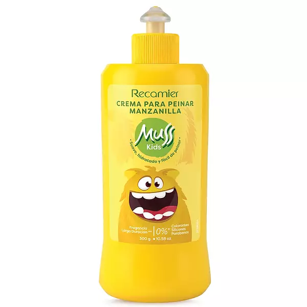 Crema Para Peinar Muss Kids Manzanilla De 300g