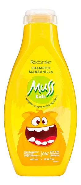 Shampoo Muss Kids Manzanilla De 400ml