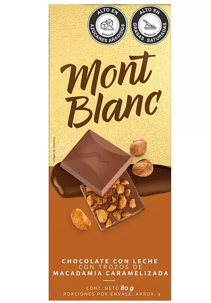 Chocolate Mont Blanc Macadamia Caramelizada X 80g