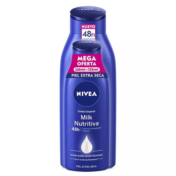 Crema Corporal Nivea Milk Nutritiva X 250ml + 125ml