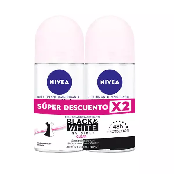 Desodorantes Nivea Rollon Antitranspirante De 50ml X 2 Und