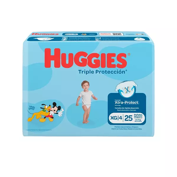 Huggies Pañal Triple Protección Etapa 4/G De 25 Unidades