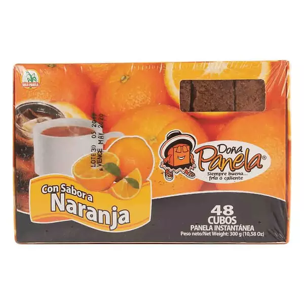 Panela Doña Panela Sabor A Naranja X 48 Cubos