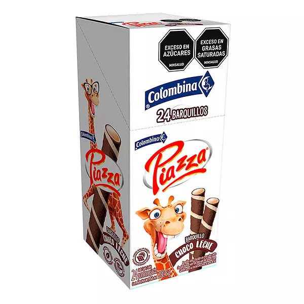 Piazza Jirafa Chocolate Caja X 24 Unidades