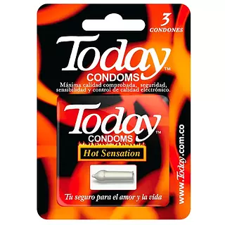 Preservativos Today Lubricado X 3 Unidades