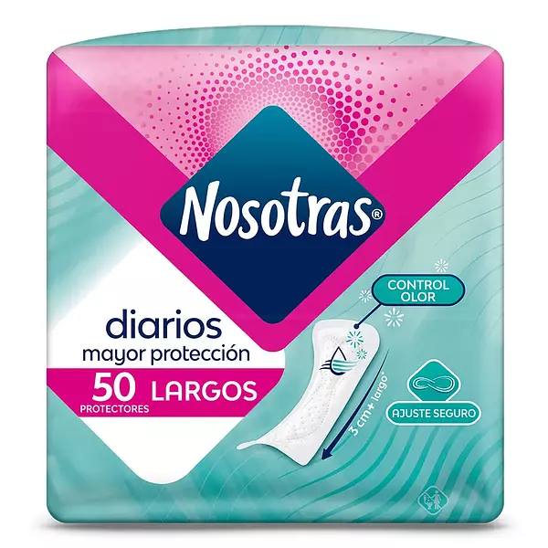 Protectores Nosotras Diaros Largos X 50 Unidades