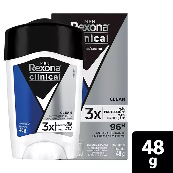 Desodorante Rexona En Crema Clean X 48g