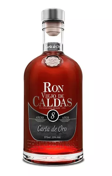 Ron Viejo De Caldas Carta De Oro De 375ml