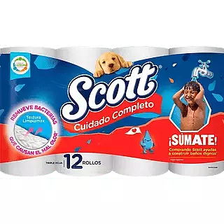 Papel Higiénico Scott X 12 Rollos