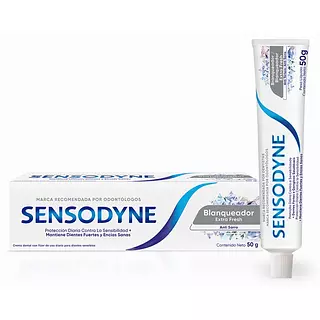 Crema Dental Sensodyne Blanqueadora Extra Fresh De 50g