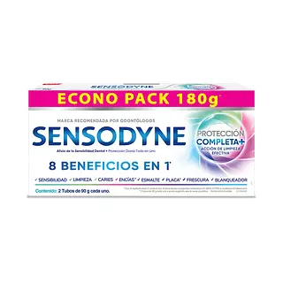 Crema Dental Sensodyne Protección Completa De 90g X 2 Und