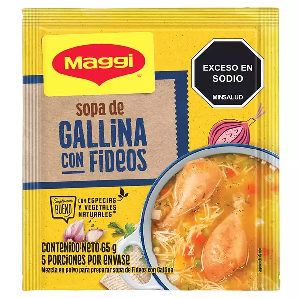 Sopa De Fideos Con Gallina Maggi X 65g