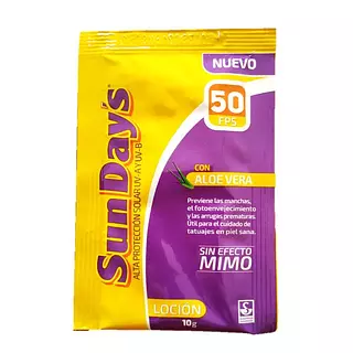 Bloqueador Sunday'S Fps 50 X 10ml