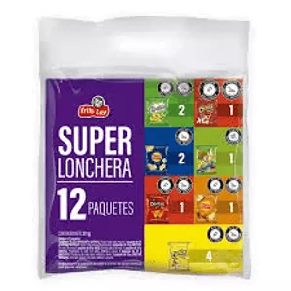 Super Lonchera Frito Lay Surtido X 12 Paquetes