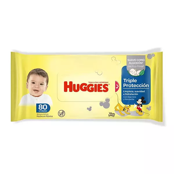 Toallitas Huggies Triple Acción X 80 Unidades