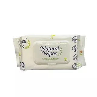 Toallitas Humedas Natural Wipes X 100 Unidades