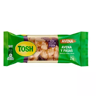 Barra Tosh Avena Y Pasas X 23g