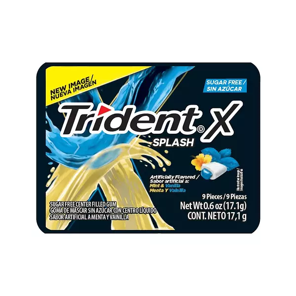 Trident Splash Menta Y Vainilla X 9 Unidades