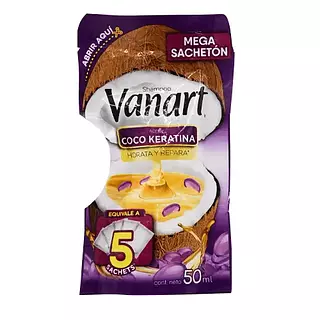 Shampoo Vanart Sachet X 50ml