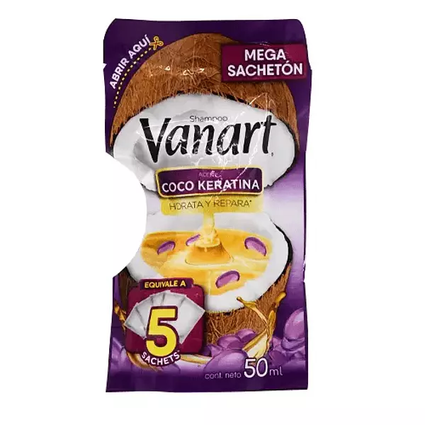 Shampoo Vanart Sachet X 50ml