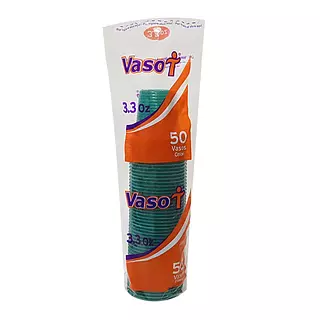 Vaso Desechable 3.3 Onzas De 50 Unidades