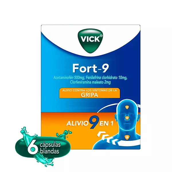 Vick Fort 9 Caja X 6 Cápsulas