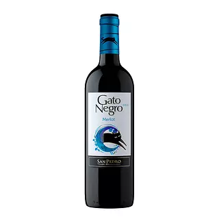 Vino Gato Negro Merlot De 750ml