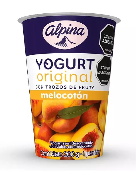 Yogurt Alpina Melocotón Vaso De 200g