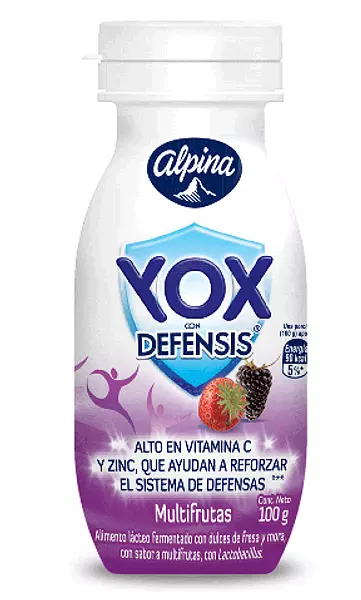 Yox Alpina Multifruta Con Defensis De 100g