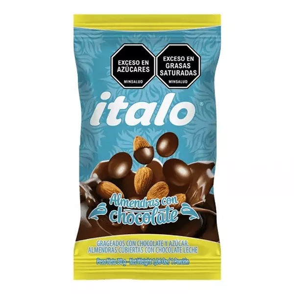 Almendras Italo Con Chocolate De 30g