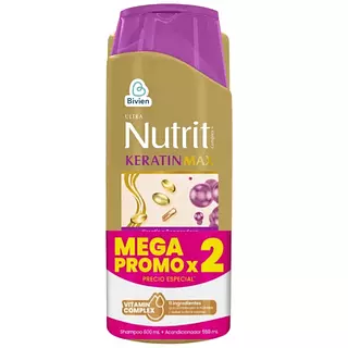 Nutrit Shampoo X 600ml + Acondicionador X 550ml