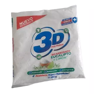 3d Multiusos Blanco Eucalipto Y Limón En Polvo De 250g
