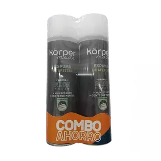 Espuma De Afeitar Korper De 225ml X 2 Unid