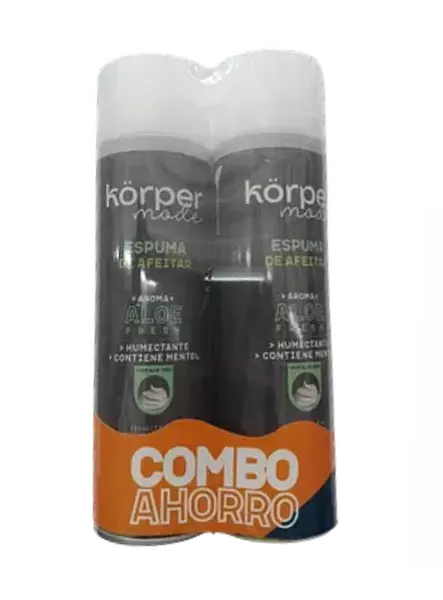 Espuma De Afeitar Korper De 225ml X 2 Unid