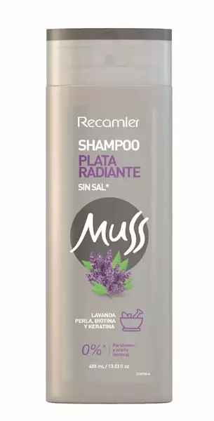 Shampoo Muss Plata Radiante X 400ml