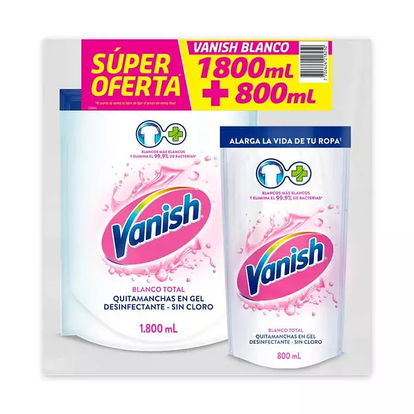 Vanish Blanco Liquido Dp X 1800ml+ Doyp X 800ml