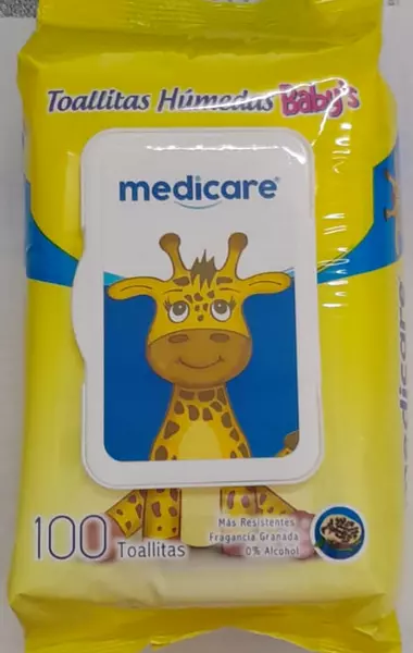 Panitos Humedos Medicare Baby X 100 Unid