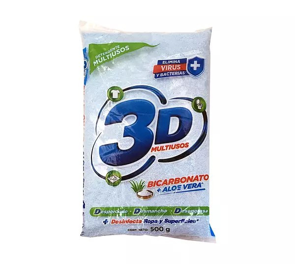 3d Multiusos Jabón En Polvo De 500gr