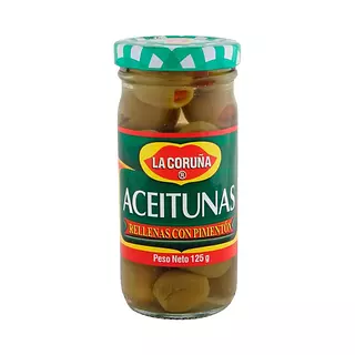Aceitunas La Coruña Rellenas Con Pimentón X 125g