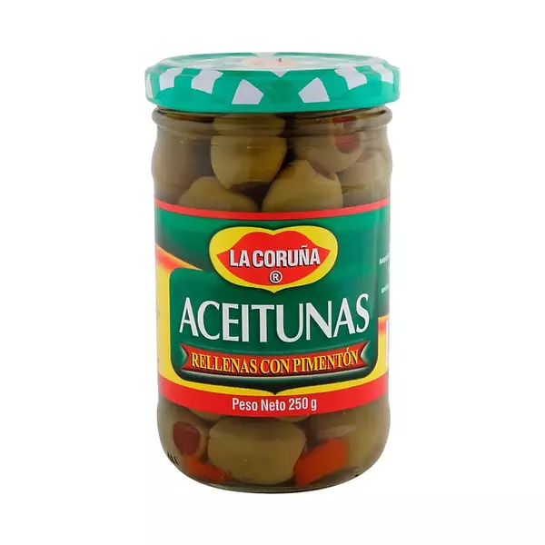 Aceitunas La Coruña Rellenas Con Pimentón X 250g